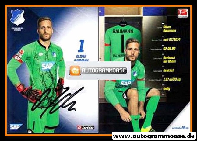 Autogramm Fussball | TSG 1899 Hoffenheim | 2015 | Oliver BAUMANN