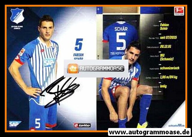 Autogramm Fussball | TSG 1899 Hoffenheim | 2015 | Fabian SCHÄR