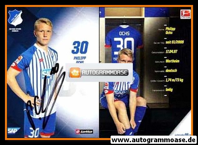 Autogramm Fussball | TSG 1899 Hoffenheim | 2015 | Philipp OCHS