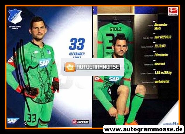 Autogramm Fussball | TSG 1899 Hoffenheim | 2015 | Alexander STOLZ