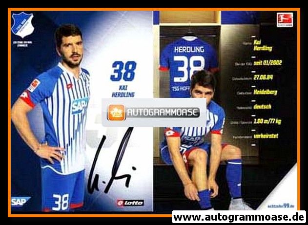 Autogramm Fussball | TSG 1899 Hoffenheim | 2015 | Kai HERDLING