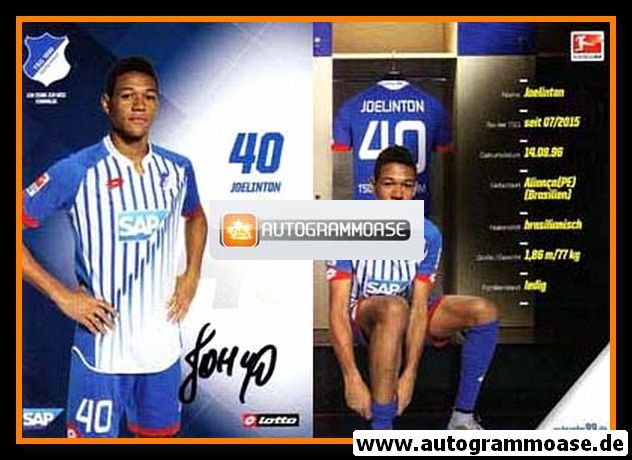 Autogramm Fussball | TSG 1899 Hoffenheim | 2015 | JOELINTON