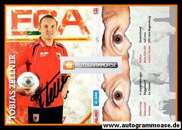 Autogramm Fussball | FC Augsburg | 2013 | Tobias ZELLNER