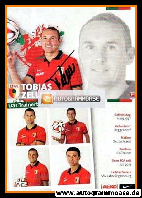 Autogramm Fussball | FC Augsburg | 2014 | Tobias ZELLNER