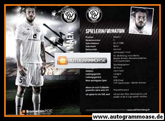 Autogramm Fussball | SV 07 Elversberg | 2014 | Kevin MAEK