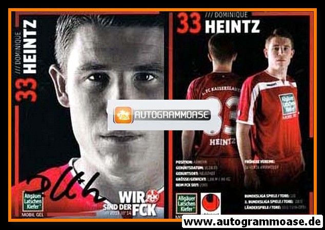 Autogramm Fussball | 1. FC Kaiserslautern | 2013 | Dominique HEINTZ