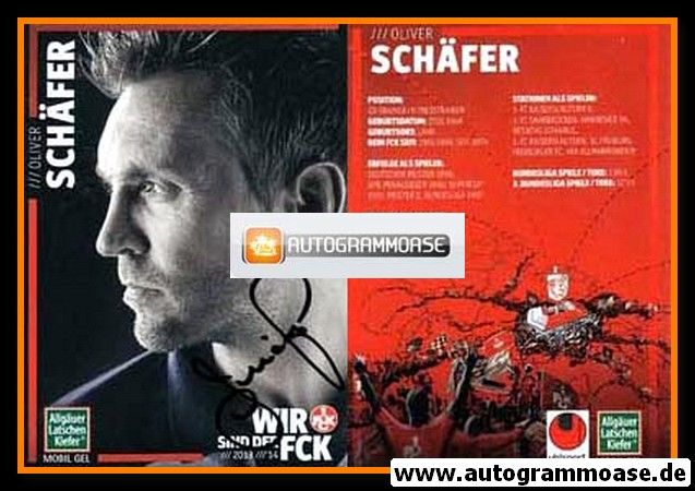 Autogramm Fussball | 1. FC Kaiserslautern | 2013 | Oliver SCHÄFER