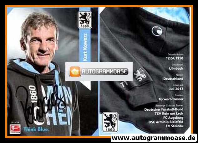 Autogramm Fussball | TSV 1860 München | 2013 | Kurt KOWARZ