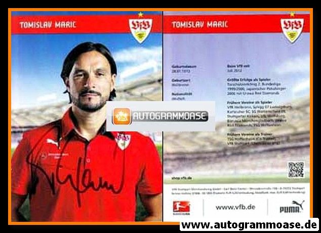 Autogramm Fussball | VfB Stuttgart | 2013 | Tomislav MARIC