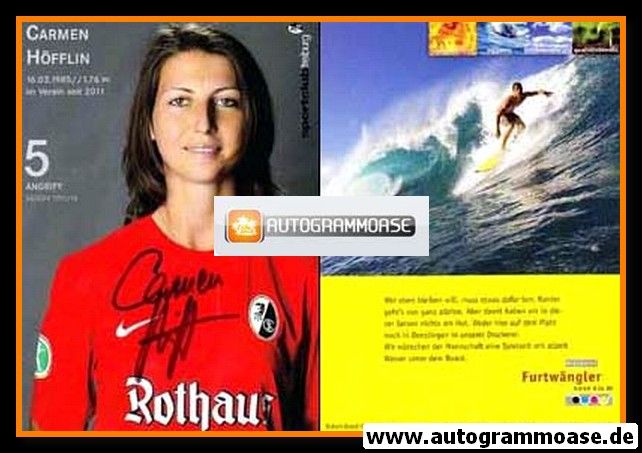 Autogramm Fussball (D) | SC Freiburg | 2013 | Carmen HÖFFLIN
