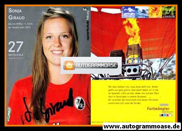 Autogramm Fussball (D) | SC Freiburg | 2013 | Sonja GIRAUD
