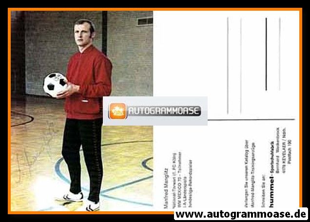 Autogramm Fussball | 1970 | Manfred MANGLITZ (WM Hummel)
