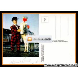 Autogramm Clown | KLEIN-HELMUT | 1970er (Portrait Color) "Salto Mortale"