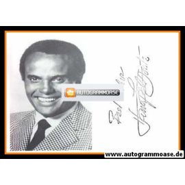 Autogramm Film / Musik (USA) | Harry BELAFONTE | 1970er Druck (Portrait SW)