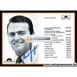 Autogramm Jazz | Max GREGER | 1970 "House Of The Rising Sun" (Portrait SW Polydor)