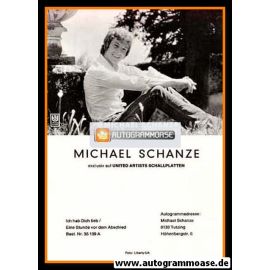 Autogramm Schlager | Michael SCHANZE | 1970 "Ich Hab Dich Lieb" (Portrait SW UA)