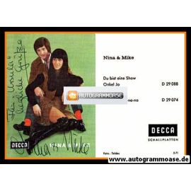 Autogramme Schlager | NINA & MIKE | 1970 "Du Bist Eine Show" (Decca)