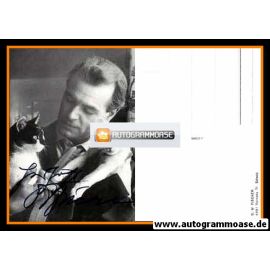 Autogramm Schauspieler | O. W. FISCHER | 1970er (Portrait SW mit Katzen)