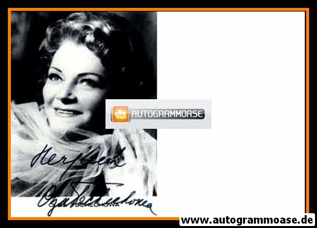 Autogramm Schauspieler | Olga TSCHECHOWA | 1930er (Portrait SW)