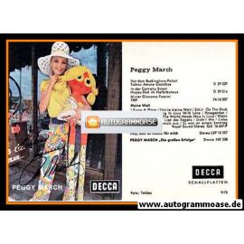 Autogramm Schlager | Peggy MARCH | 1970 Druck "Buckingham-Palast" (Decca)