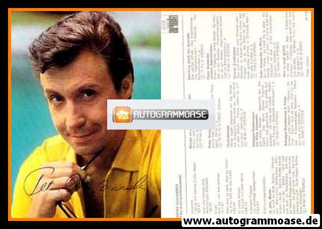 Autogramm Schlager | Peter ALEXANDER | 1969 "Liebesleid" (Portrait Color Ariola)