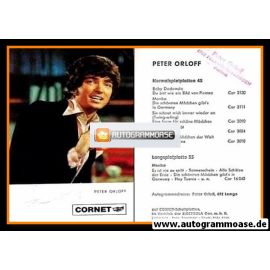Autogramm Schlager | Peter ORLOFF | 1969 "Baby Dadamda" (Portrait Color Cornet)
