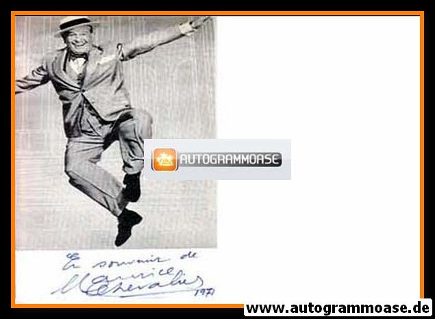Autogramm Film (Frankreich) | Maurice CHEVALIER | 1960er (Autograph)