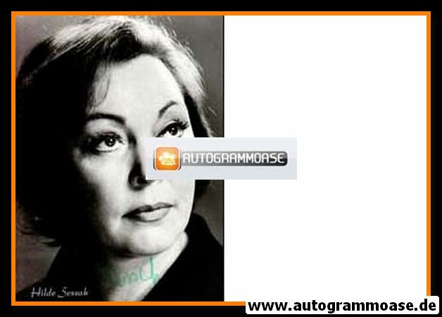 Autogramm Schauspieler | Hildegard SESSAK | 1960er (Portrait SW)