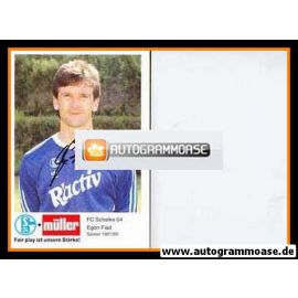 Autogramm Fussball | FC Schalke 04 | 1991 Druck | Egon FLAD