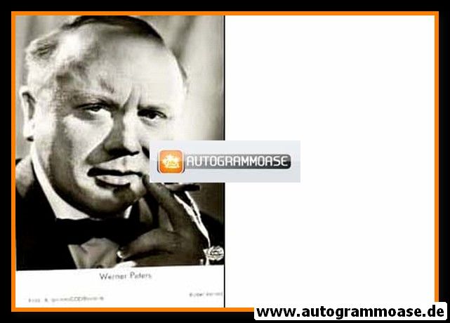 AK Schauspieler | Werner PETERS | 1970er (Portrait SW Rüdel)