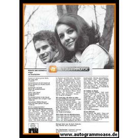 Autogramme Schlager | Renate + Werner LEISMANN | 1969 "Komm An Meine Grüne Seite" (Ariola) SW