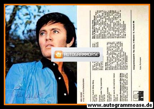 Autogramm Schlager | Rex GILDO | 1969 "Tschitti Bäng" (Portrait Color Ariola)