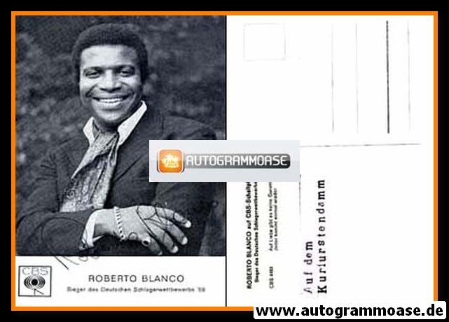 Autogramm Schlager | Roberto BLANCO | 1969 (Portrait SW Schlagerwettbewerb)
