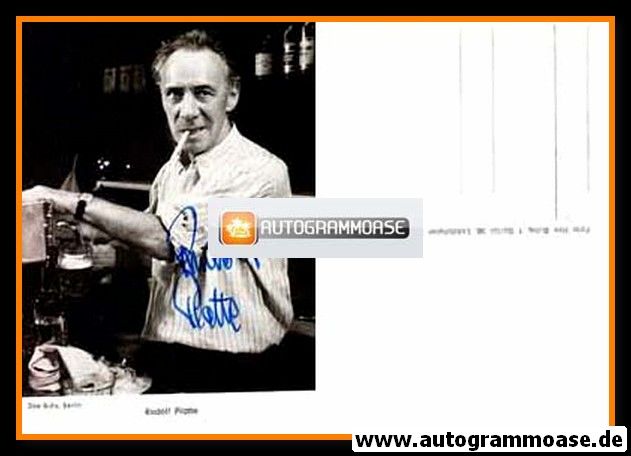 Autogramm Schauspieler | Rudolf PLATTE | 1970er (Portrait SW Buhs)