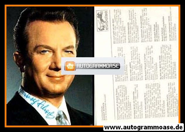 Autogramm Klassik | Rudolf SCHOCK | 1970er "Richard Tauber" (Portrait Color Eurodisc)
