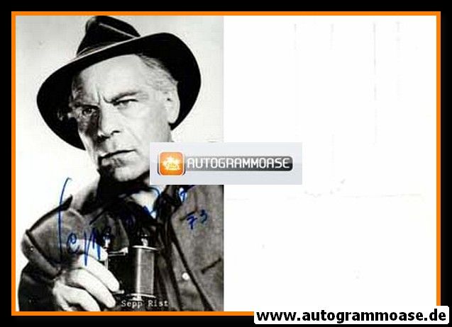 Autogramm Schauspieler | Sepp RIST | 1970er (Portrait SW)