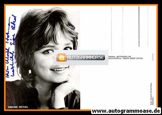 Autogramm Schauspieler | Simone RETHEL | 1970er (Portrait SW Rüdel)