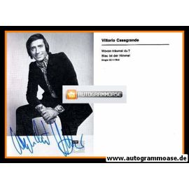 Autogramm Schlager | Vittorio CASAGRANDE | 1974 "Wovon Träumst Du" (Portrait SW BASF)