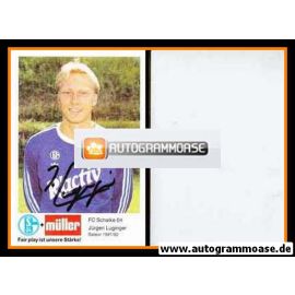 Autogramm Fussball | FC Schalke 04 | 1991 Druck | Jürgen LUGINGER