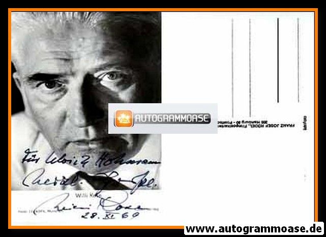 Autogramm Schauspieler | Willi ROSE | 1970er (Portrait SW Rüdel)