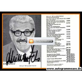 Autogramm Schlager | Willy MILLOWITSCH | 1967 "So Eine Musik" (Polydor)