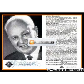 Autogramm Schlager | Willy SCHNEIDER | 1968 "Bon-Bon Aus Bonn" (Portrait SW Telefunken)