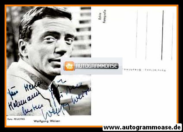 Autogramm Schauspieler | Wolfgang WEISER | 1970er (Portrait SW Graphima)