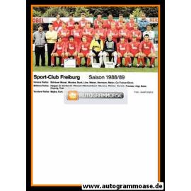 Mannschaftskarte Fussball | SC Freiburg | 1988