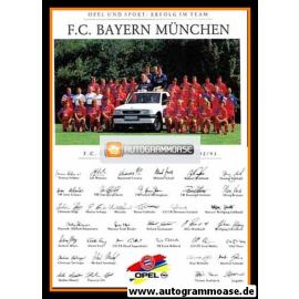 Mannschaftskarte Fussball | FC Bayern München | 1992 Opel
