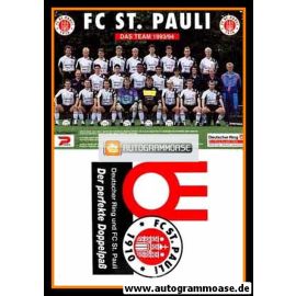 Mannschaftskarte Fussball | FC St. Pauli | 1993
