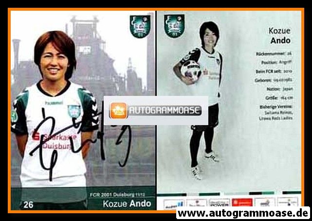 Autogramm Fussball (Damen) | FCR 2001 Duisburg | 2011-1 | Kozue ANDO