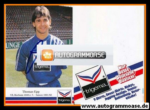 Autogramm Fussball | VfL Bochum | 1991 Trigema | Thomas EPP