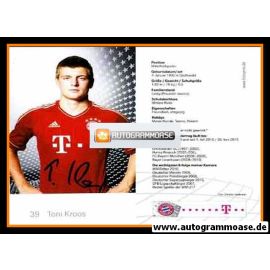 Autogramm Fussball | FC Bayern München | 2011 Druck | Toni KROOS