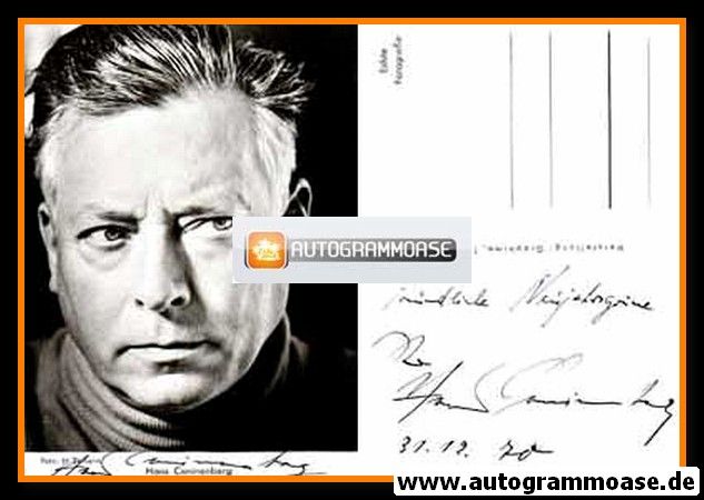 Autogramm Schauspieler | Hans CANINENBERG | 1970er (Portrait SW Graphima) 